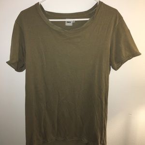 ASOS ruffled sleeve T shirt